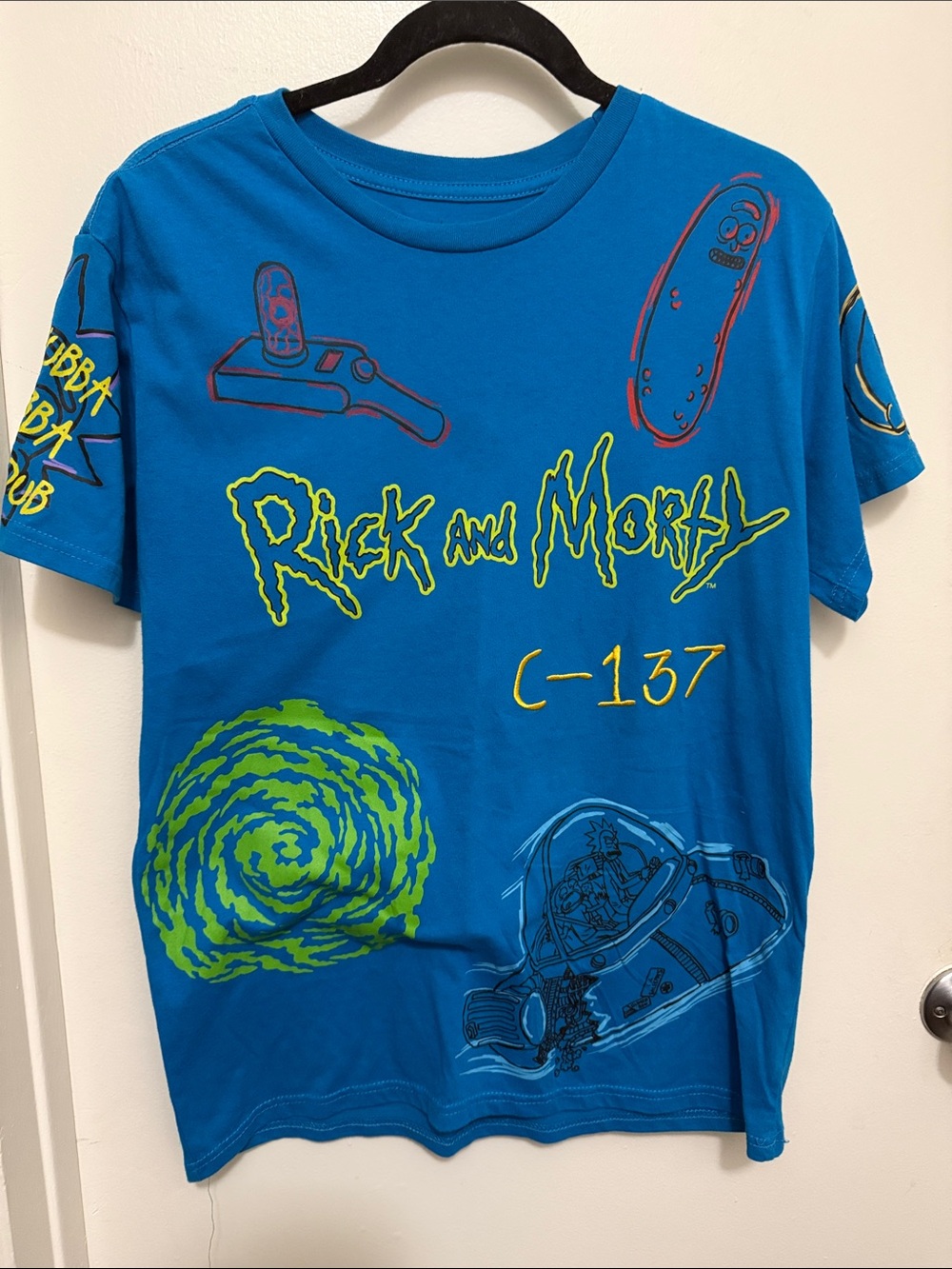 Rick and Morty C-137 Graphic Tee - Blue